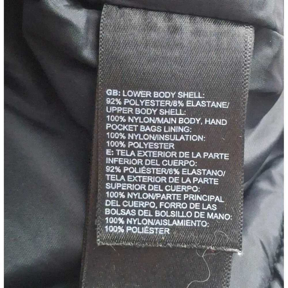 The North Face Pseudio Vest Girls Large Gray Black Full Zip Colorblock